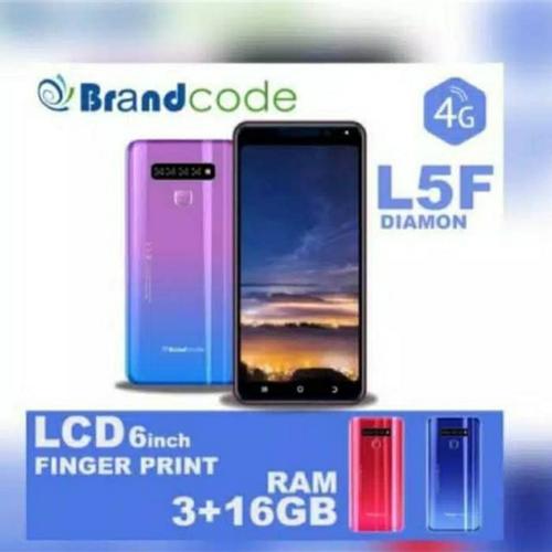 Foto Produk HP BRANDCODE L5F DIAMOND - 4G LTE - RAM 3GB ROM 16GB FINGERPRINT dari Prime Mobile