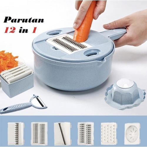 Foto Produk Parutan Set 12in1 /Alat pemotong sayuran serbaguna 12in1 dari Chloe1_Shop