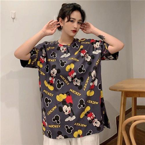 Mickey Mouse Loose T-Shirt (GREY size 