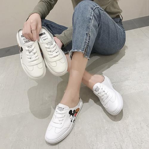 beige white sneakers