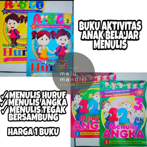 Foto Produk BUKU BELAJAR MENULIS HURUF DAN ANGKA UNTUK PAUD DAN SD dari Maju Mandiri 88