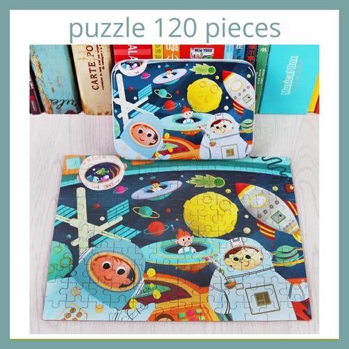 Foto Produk Puzzle in Tin Box - Puzzle Anak 120 Pieces - Farm dari Little Tickles