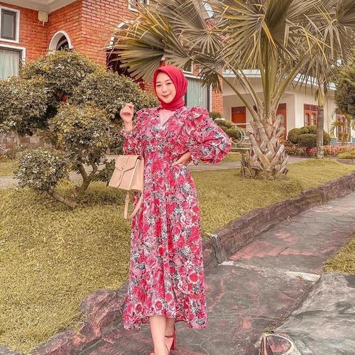 Jual Red Rose Maxi Dress - Jakarta 