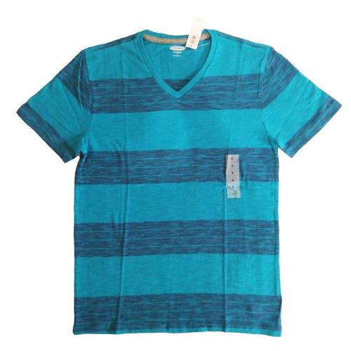 Jual O*d Navy Striped Slub-Knit V-Neck 