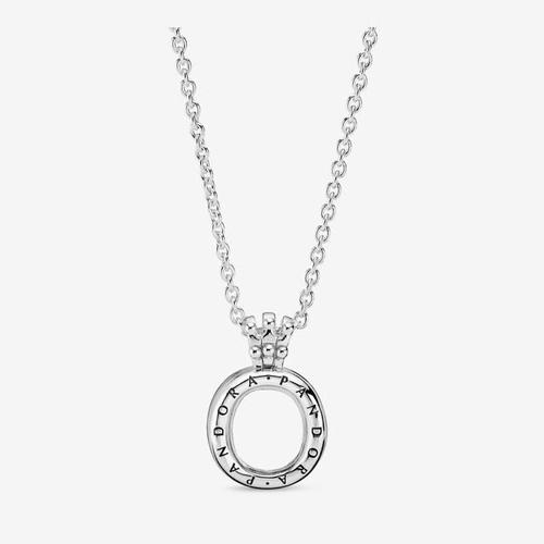 Jual Pandora Lockets Crown O Necklace 