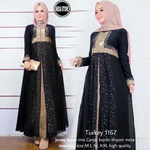 Jual New Turkey 1167 Gamis Abaya Modern 