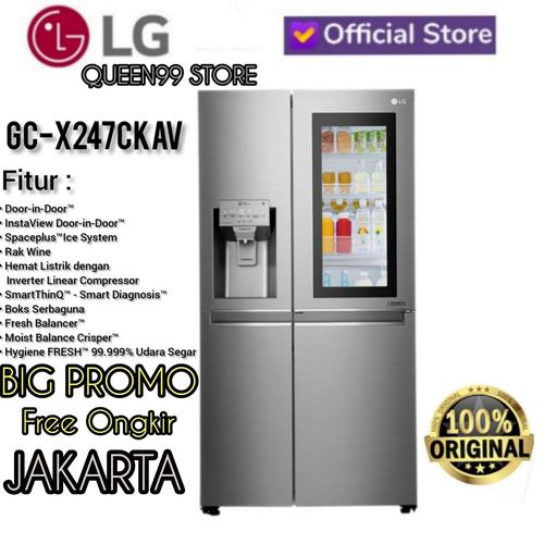 Jual Kulkas Side Side Lg Gc X247ckav Instaview Door In Door Newseries Jakarta Utara Queen99 Store 