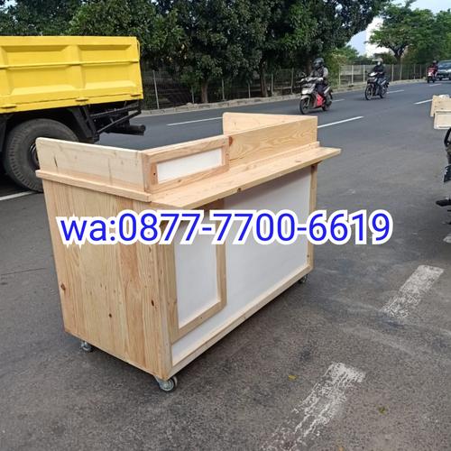 Jual booth thai tea / gerobak thai tea/ booth thai tea kayu / booth ...