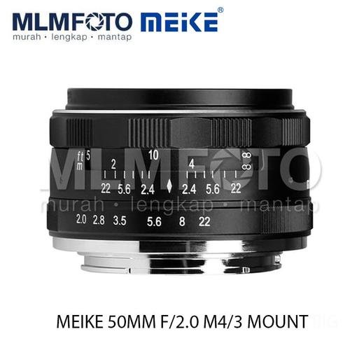 Foto Produk MEIKE 50MM F/2.0 STANDART LENS M4/3-MOUNT dari MLMFOTO