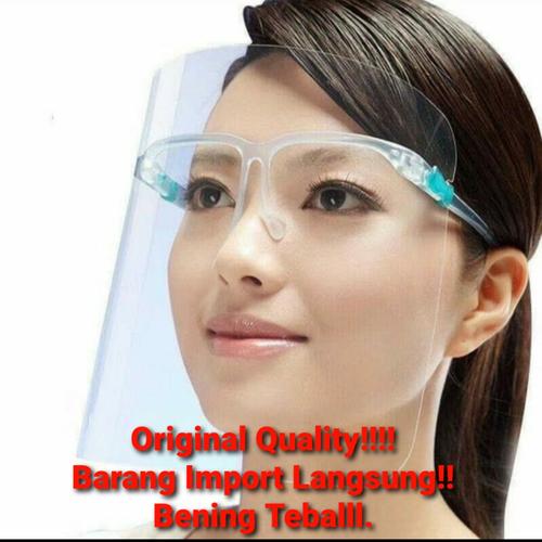 Foto Produk Face Shield Kacamata - FaceShield Pelindung Wajah Anti Corona - 1SET FRAME MIKA dari we watch