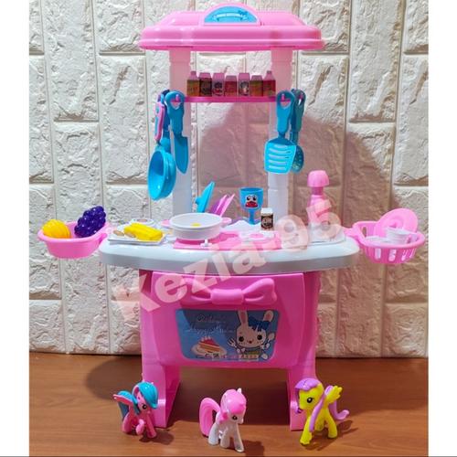Foto Produk Mainan Anak Kitchen Set Little Pony Ukuran Besar Masak Masakan Anak - TANPA BATERAI dari KEZIA-95