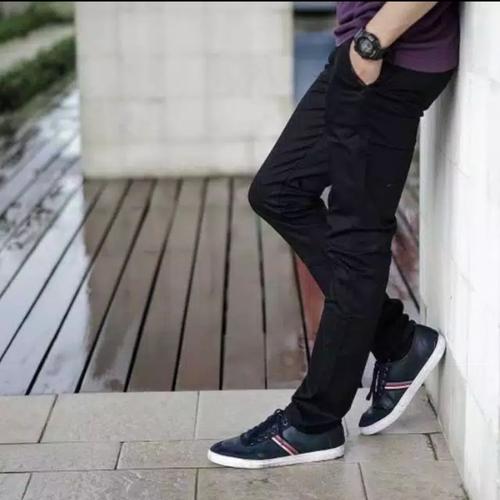 Foto Produk CELANA PANJANG CHINO POLOS CASUAL PRIA PREMIUM QUALITY - Hitam, 27-28 dari Ls collection2