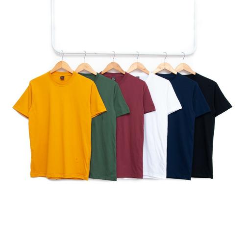 Foto Produk Kaos Polos Cotton Combed 30s Premium Pria Wanita Harga Grosir S M L XL - Putih, S dari kaospolos,47