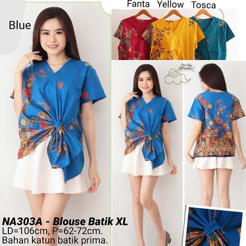 Foto Produk BIGSIZE BLOUSE CICI BATIK JUMBO MODERN ATASAN CEWEK ETNIK WANITA MURAH - Tosca dari Ace Sakura Fashion