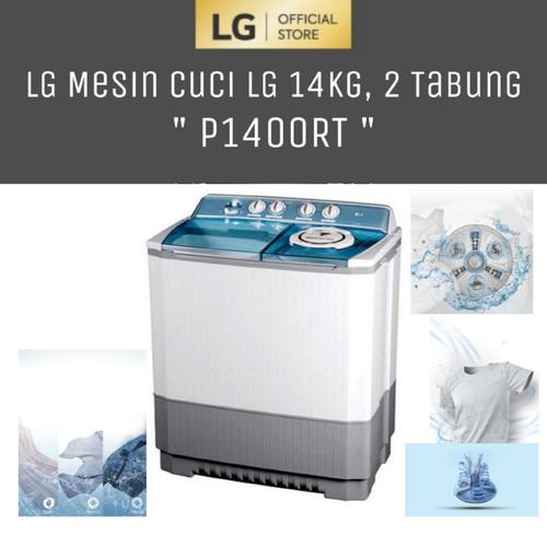 Foto Produk LG P1400RT Mesin cuci 2Tabung 14KG - Powerful Washing dari LG Official Store