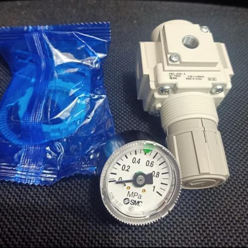 Jual Air Regulator SMC AR2502BG port 1/4"inch + pressure gauge Kota