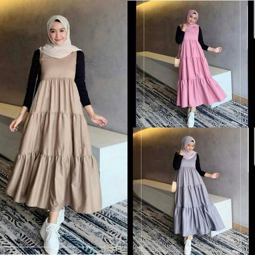 Jual overall dress maxi dress korea cute korea - Jakarta Barat -  thinktimechips | Tokopedia