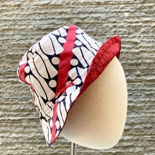Jual Bucket Hat Red Batik - XS 