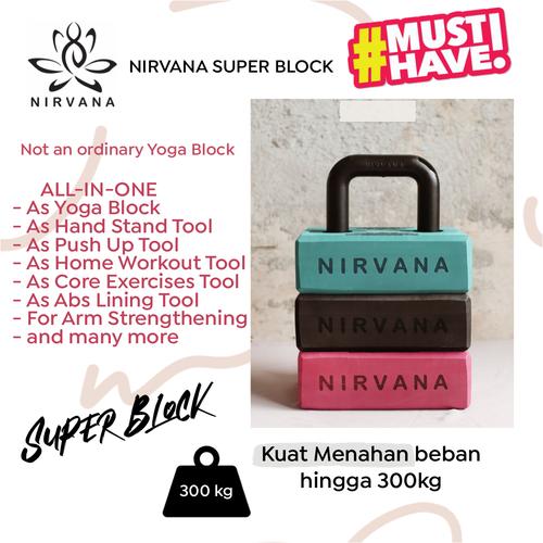 Gambar Nirvana Super Block Yoga Block Terbaru All In One Multifungsi - BLACK dari Nirvana Indonesia undefined Tokopedia