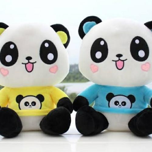 Foto Produk BONEKA PANDA LUCU SOUVENIR KADO TERMURAH - Kuning dari Mishell Boneka-karpet