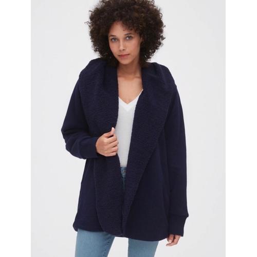 open front sherpa jacket