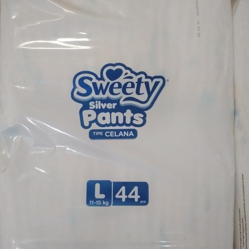 Foto Produk Popok bayi Sweety Silver Pants L isi 44, Pampres bayi L, diapers bayi dari Toko Maydes