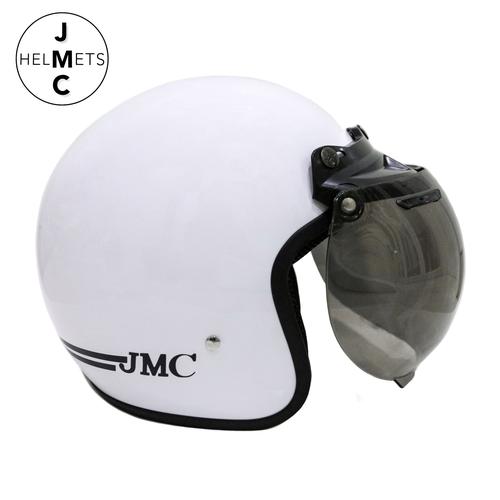 Foto Produk Helm Bogo Retro Dewasa List Putih Vintage SNI dari JMC Helmet