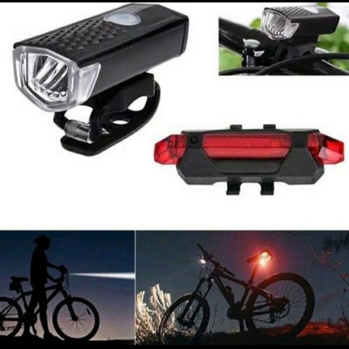 Foto Produk Paket lampu depan dan belakang sepeda - Merah dari Susi shop888