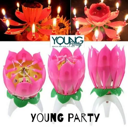 Foto Produk Lilin Lotus / Lilin Ulang Tahun / Lilin Romantis dari Young Party