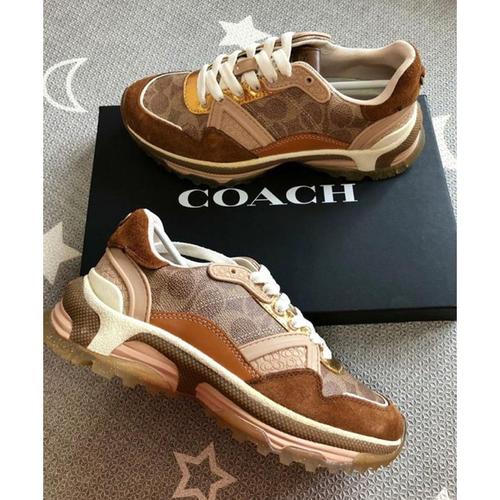 coach sneakers brown