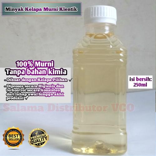 Foto Produk Minyak Kelapa Asli 250ml Murni 100% / Klentik / Keletik / Kelentik - 250ml dari salama vco