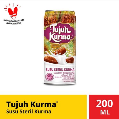 Foto Produk susu steril tujuh kurma 200ml karton isi 12kaleng termurah dari Rajawali Listrik