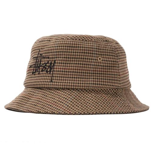 Jual Stussy Big Logo Checker Bucket Hat 