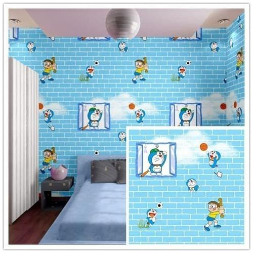 Jual Wallpaper Sticker Dinding Karakter Doraemon Bata Biru Jakarta Barat Widii Shop Tokopedia