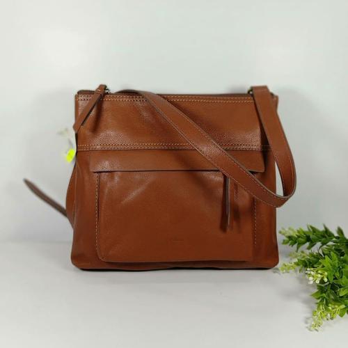 Jual Fo Aida Crossbody Leather Brown 