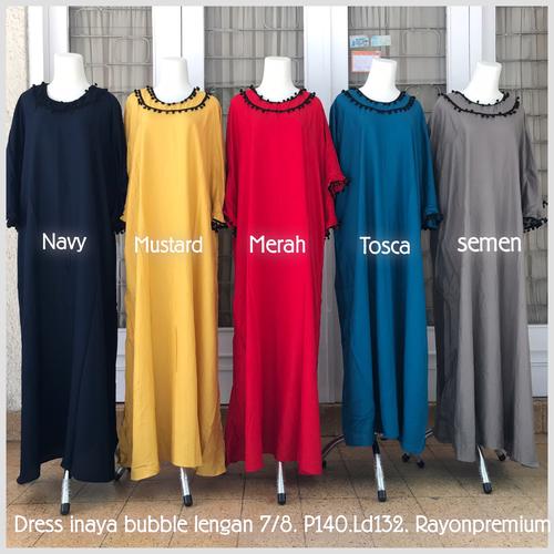 Foto Produk long dress/ daster arab / kaftan kipas bubble/bukan teby bukan dlusia dari Callista-Shop