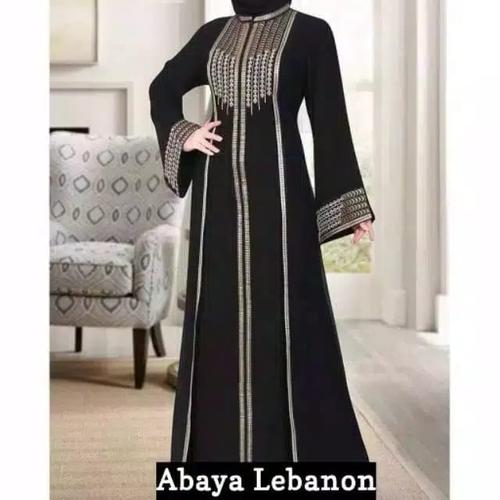 Jual baju abaya arab - Hitam, S - Kab 