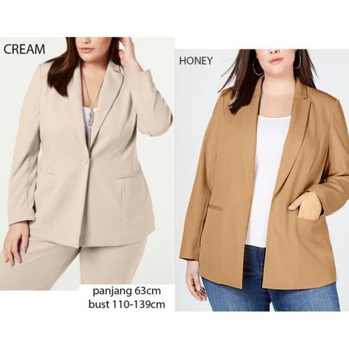 Gambar Side Pocket Blazer Big Size dari Ichelle Store Jakarta Barat Tokopedia
