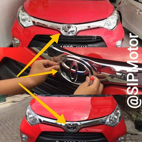 Foto Produk Emblem Toyota Calya Ganti Logo Burung Chrome Depan dari SIPMotor