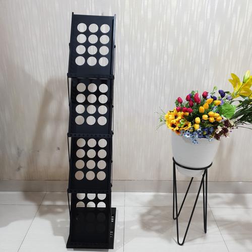 Jual Rak Brosur Besi Lipat 4 Susun ( Hitam ) - Jakarta Barat - Top ...