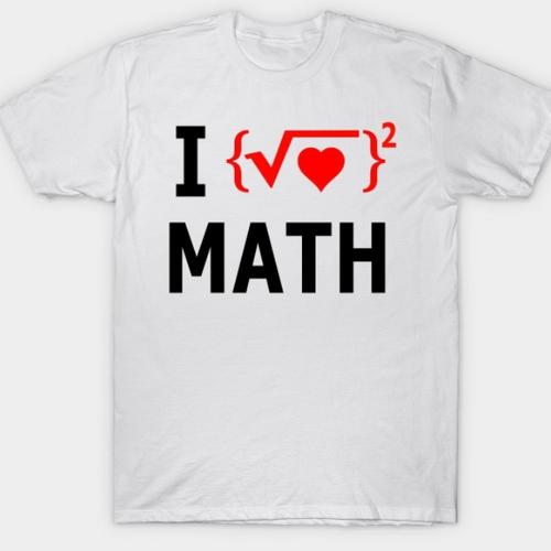 Jual kaos MATEMATIKA/I LOVE MATH tshirt 