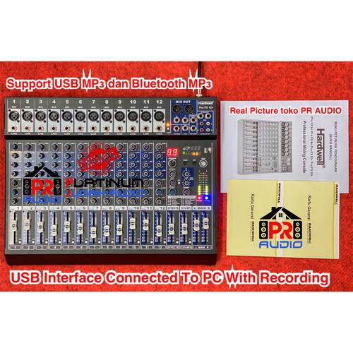 Jual Mixer Audio HARDWELL PRO FX 12+ ORIGINAL USB Bluetooth Recording