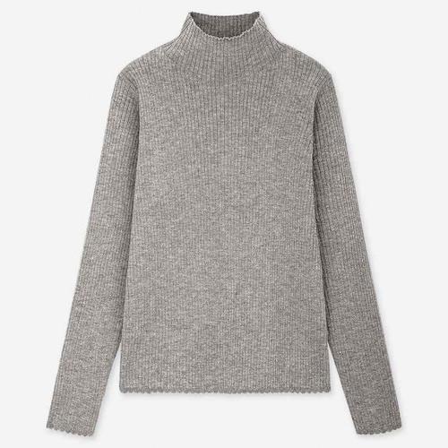 Jual Uniqlo WOMEN Shiny Ribbed High 