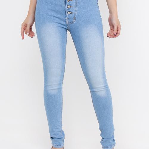 Gambar Kancing Bulat High Waist 5 Button Bahan "Softjeans - DONGKER, 27 dari jeanspremiumm Jakarta Utara Tokopedia