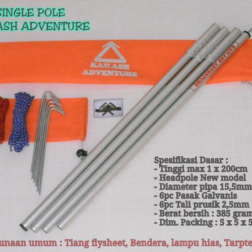 Foto Produk Tiang Flysheet Ultralight Kailash Adventure Single Pole - Econopack dari nadhira morganite