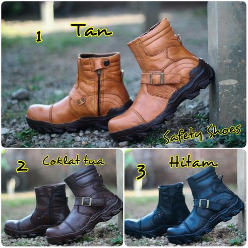 zipper safety boots