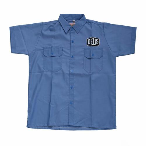 Jual Kemeja Workshirt Pria Patch Bordir Americal Drill Rdvsn - Biru Muda - Kota Tasikmalaya - Rock Attitude Division | Tokopedia