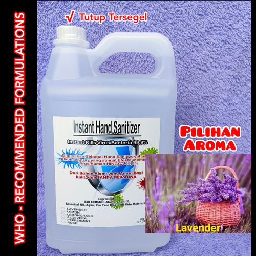 Foto Produk Hand Sanitizer 5 Liter Cair, Tanpa Pewarna - Lavender dari Kimia Store..!