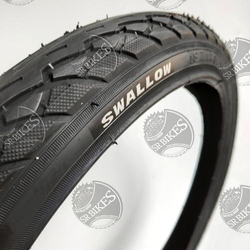 Foto Produk Ban Luar Sepeda 18 x 1.75 (47-355) HITAM POLOS. SWALLOW DELI TIRE dari SR Bikes