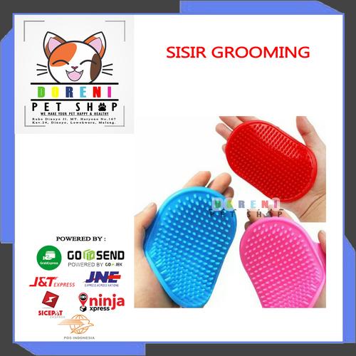 Foto Produk Sisir Pijat untuk Grooming Kucing Anjing dari Doreni Petshop